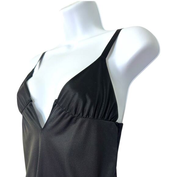 Vintage Glydons Maxi Slip Dress Womens 32 USA Hollywood Babydoll Goth Witchy Y2K - Picture 6 of 16